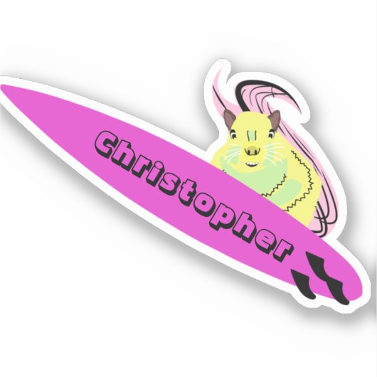 リスいけなル#846サーフィン シール (正面)