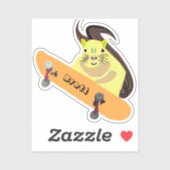 リスいけなル#915ブレットスケートボード シール (シート)