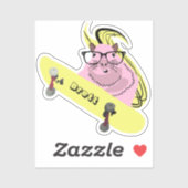 リスいけなル#918ブレットスケートボード シール (シート)