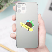 リスいけなル#935ブレットスケートボード シール (スマートフォン)