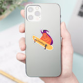 リスいけなル#952名前をカスタムするスケート シール (スマートフォン)