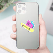 リスいけなル#963名前をカスタムするスケート シール (スマートフォン)