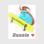 リスいけなル#977名前をカスタムするスケート シール (シート)