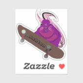 リスいけなル#979名前をカスタムするスケート シール (シート)