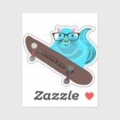 リスいけなル#985名前をカスタムするスケート シール (シート)