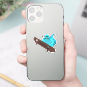 リスいけなル#985名前をカスタムするスケート シール (スマートフォン)