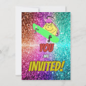 リスいけなレルスケートボードバースデーパーティー招待状 招待状 (裏面)