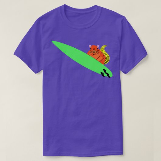 リスいけなレル254サーフィン Tシャツ (デザイン正面)