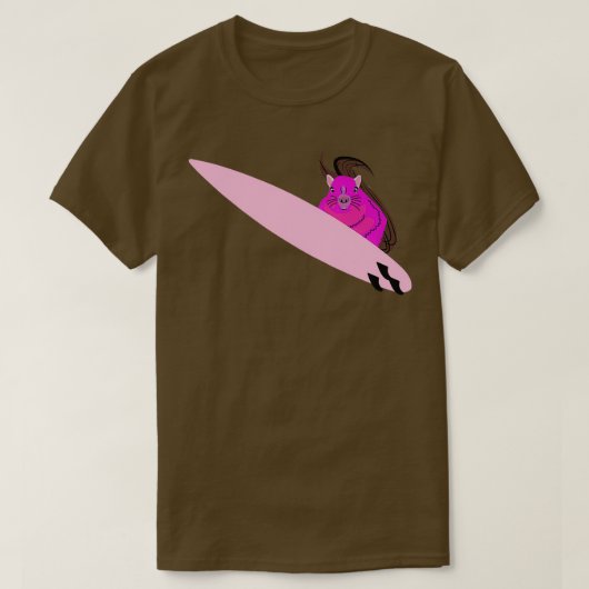 リスいけなレル374サーフィン Tシャツ (デザイン正面)