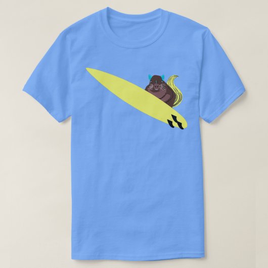 リスいけなレル694サーフィン Tシャツ (デザイン正面)