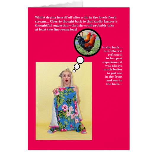 リスおもしろいキー・ユーモア・ジョーク・バレンタイン・カード (正面)