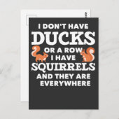 リスおもしろいクの笑わされるジョーク ポストカード (正面/裏面)