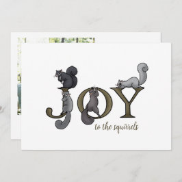 リスおもしろいス・クリスマスの喜び シーズンカード