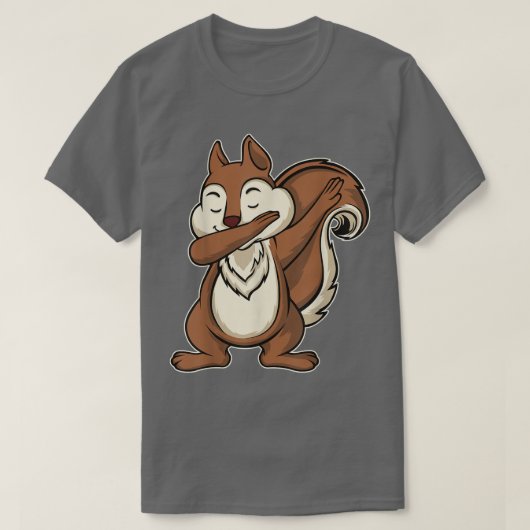 リスおもしろいダブダブリス Tシャツ (デザイン正面)