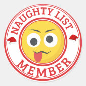 リスおもしろいトいけな顔 ラウンドシール (正面)