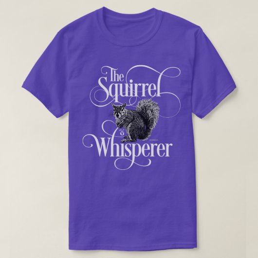リスおもしろいリス恋人 Tシャツ (デザイン正面)