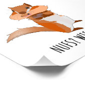 リスおもしろいルおもしろいことわざ口フルナッツのジョーク フォトプリント            (角)