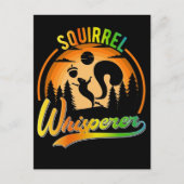 リスおもしろいルささやきナット愛好家 ポストカード (正面)