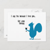 リスおもしろいルはがき ポストカード (正面/裏面)