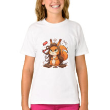 リスおもしろいルイラストレーション – グラマラス悪い髪D