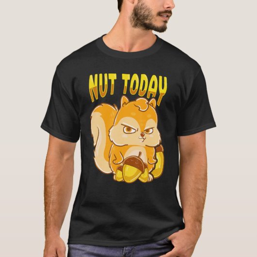 リスおもしろいルナット今日リス動物愛好家 Tシャツ (正面)