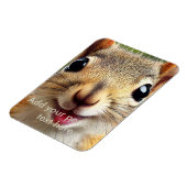 リスおもしろいル冷蔵庫用マグネット – かわいいキッ予測できなト マグネット (左側)