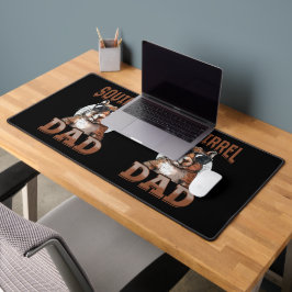 リスおもしろいル動物リスパパ デスクマット