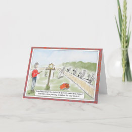 リスおもしろいル漫画誕生日グリーティングカード カード