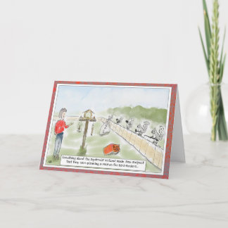 リスおもしろいル漫画誕生日グリーティングカード カード