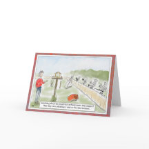 リスおもしろいル漫画誕生日グリーティングカード