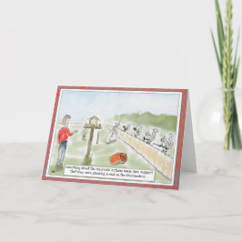 リスおもしろいル漫画誕生日グリーティングカード カード