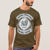 リスおもしろいル狩りハンター皮肉クール的 Tシャツ (正面)