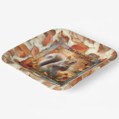 リスおもしろいル紙プレート ペーパープレート (傾斜あり)