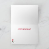 リスおもしろいル詩誕生日 カード (内部)