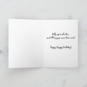 リスおもしろいル21歳の誕生日カード カード (内部)