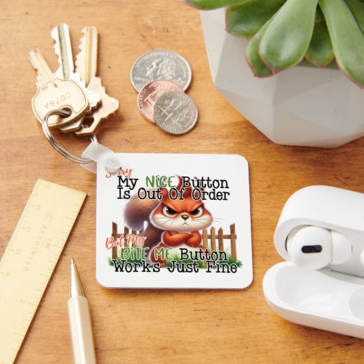 リスおもしろいル キーホルダー (デスク)