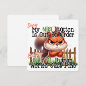 リスおもしろいル 招待状 (正面/裏面)