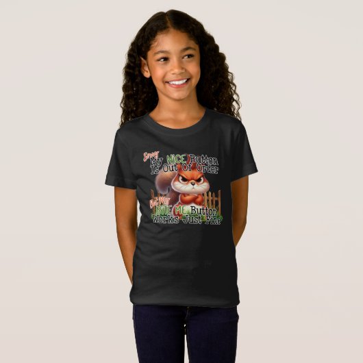 リスおもしろいル Tシャツ (正面フル)