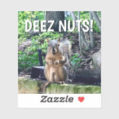 リスおもしろいルDeezナッツ大人のユーモアのノートPC シール (シート)