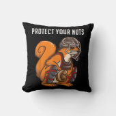 リスおもしろいレル恋人の野球捕手ギフトボーイズGi クッション (正面)