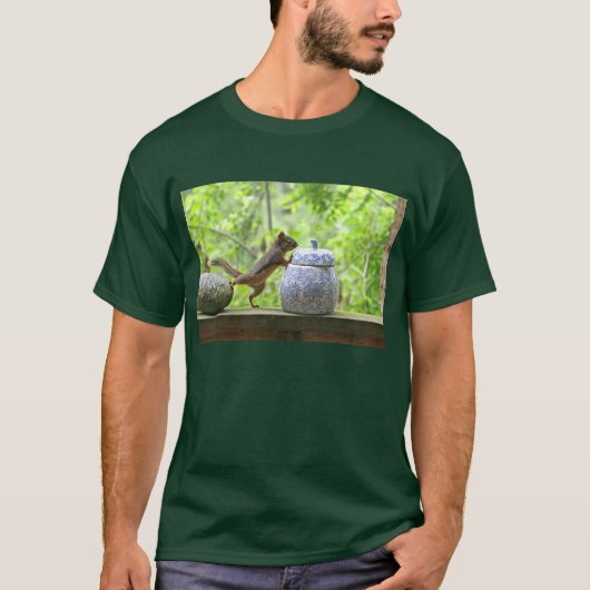 リスおよびクッキー用の瓶 Tシャツ (正面)