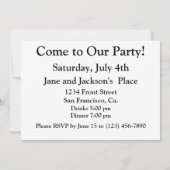 リスおよびコーヒーカップ 招待状 (裏面)