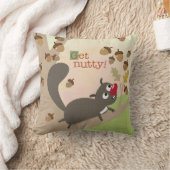 リスおよびドングリの装飾用クッション クッション (ブランケット)