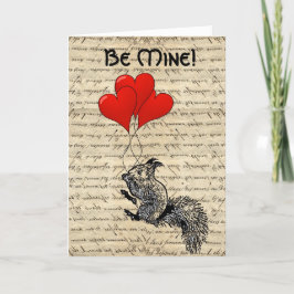 リスおよびハートの気球 シーズンカード