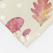 リスおよびToadstoolsのAutmnパターン フリースブランケット (角)