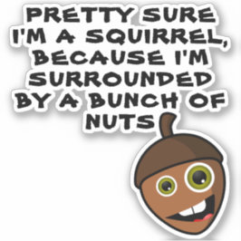 リスかわいらしルだと思う – ナッツ シール