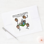 リスかわいらしレルだと思う スクエアシール (封筒)