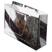 リスがあなたの抱き枕を見て ラージペーパーバッグ (正面アングル)