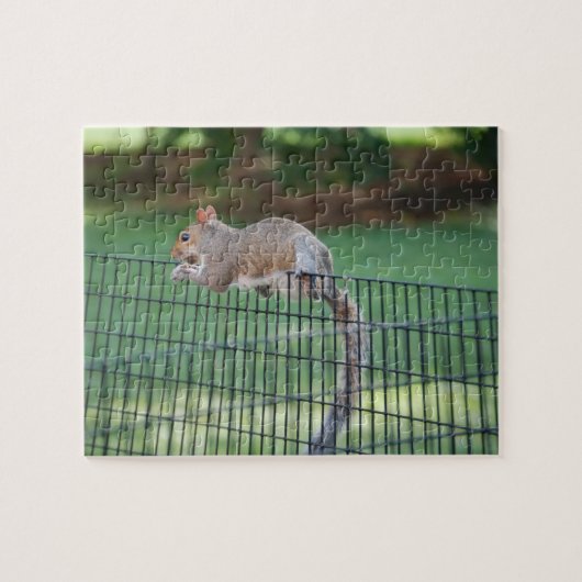 リスがおやつを食べているよ ジグソーパズル 8" x 10" 110ピース (横)