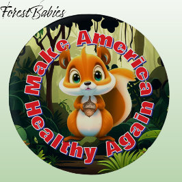 リスがアメリカを再び環境に良くする 缶バッジ